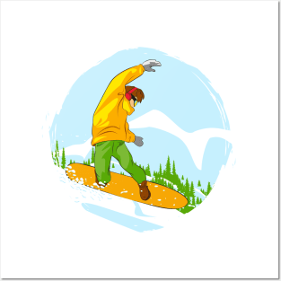 Snowboarder II Posters and Art